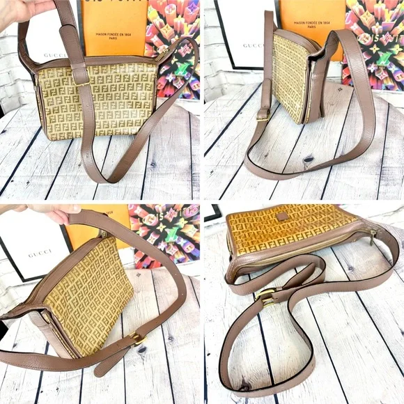 FENDI vintage Zucca canvas crossbody bag - Picture 11 of 15